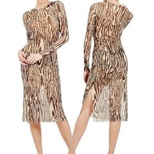 Baum und Pferdgarten Jolanda Dress in Natural Wood Print Size Medium